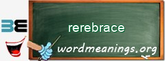 WordMeaning blackboard for rerebrace